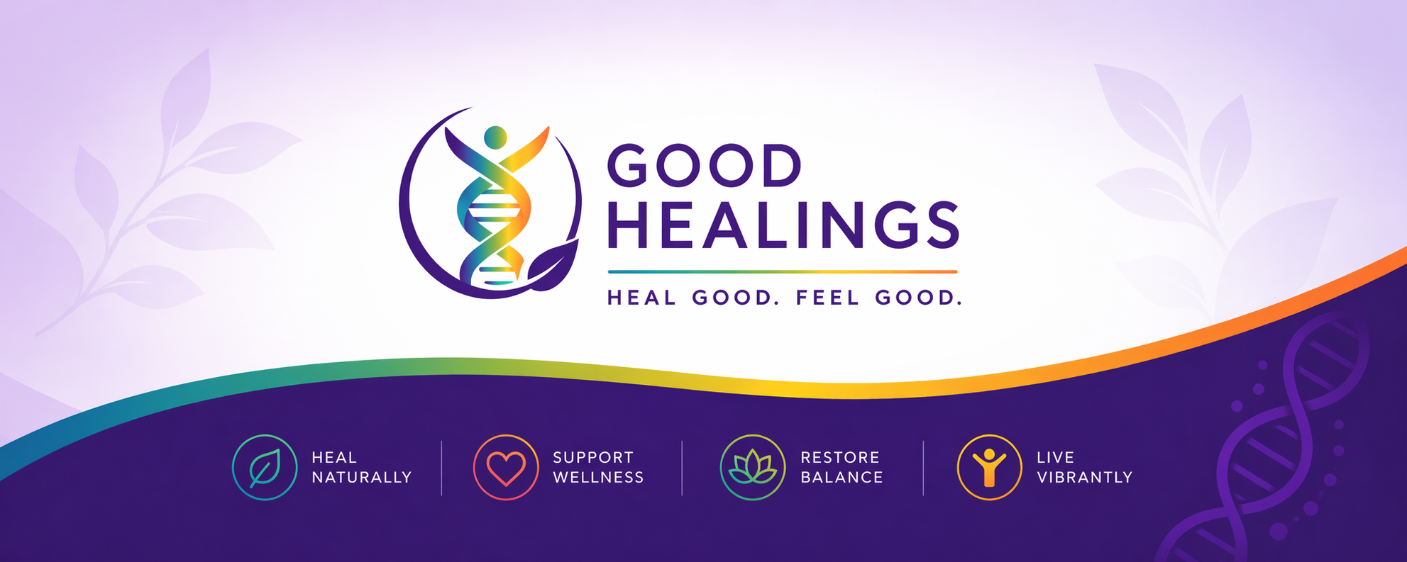 Good Healings homepage banner for meditation recipes, presence practices, grounding, and healing wisdom