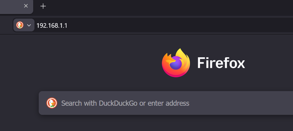 Web browser showing a router login IP address used to access home network settings for disabling Wi-Fi.