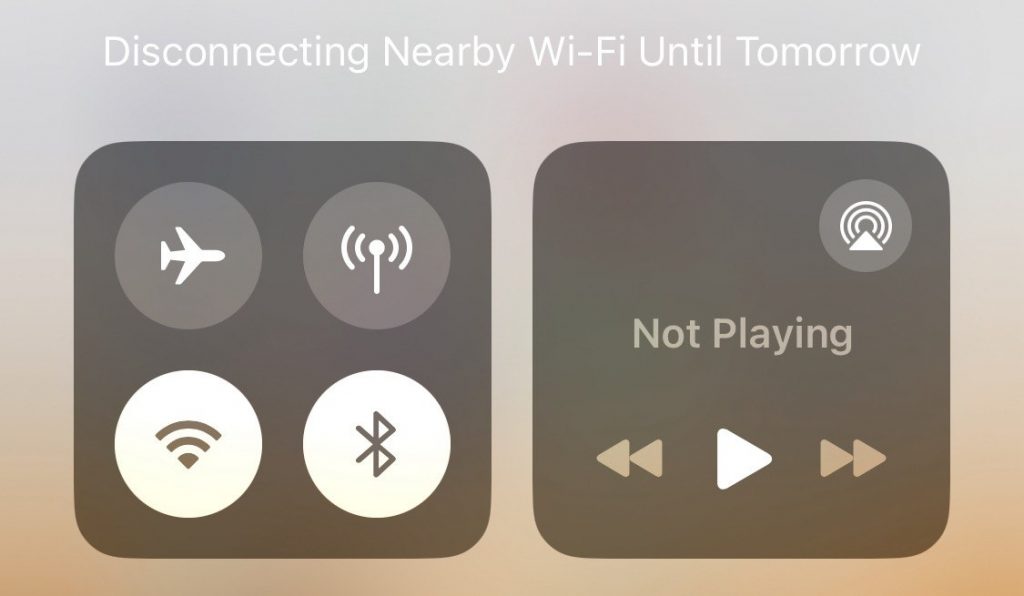 iPhone Bluetooth settings screen with Bluetooth fully disabled from the device settings menu.
